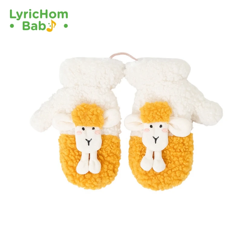 

LyricHom Baby Fashion Children's Gloves Winter Cartoon Gloves For Girls Warm Thicken Mittens Soft Full Finger Gloves