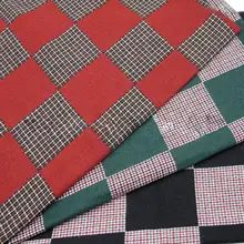 Ткань, осенняя, полукамвольная, ультратонкая, двусторонняя, в клетку, модная, в клетку, шерстяная ткань