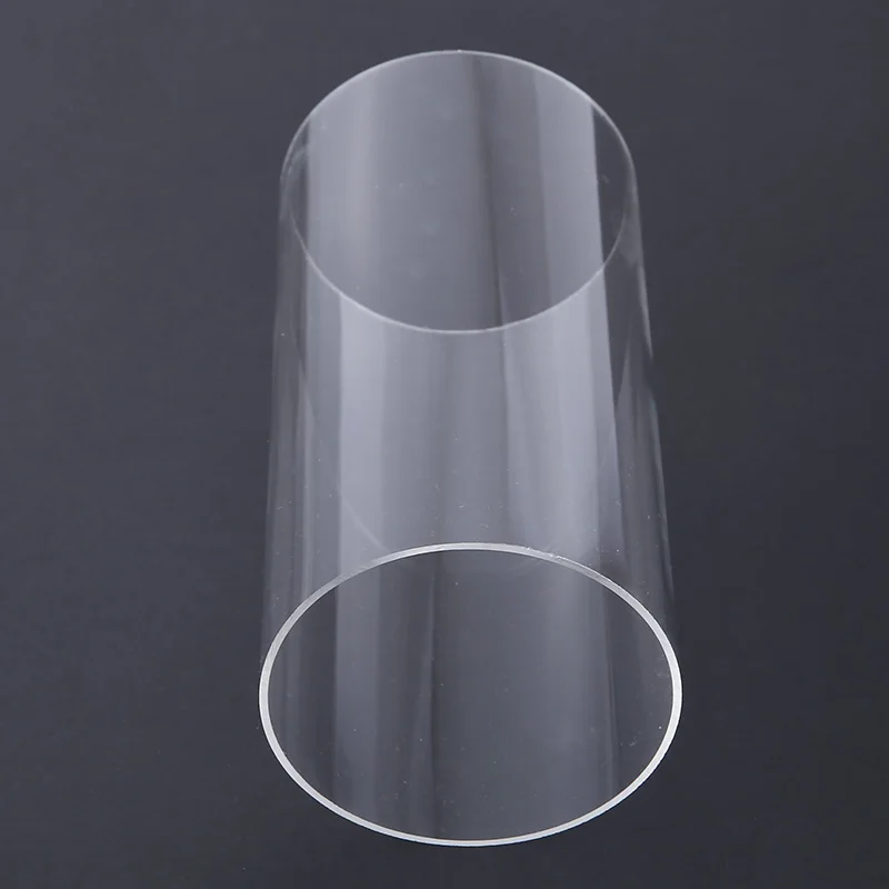 Tube Acrylique Transparent 100 Mm X 200 Mm - Diamètre Extérieur 100 Mm, Intérieur 94 Mm Pour Lampe DIY | Tube Rond Bricolage Décoration