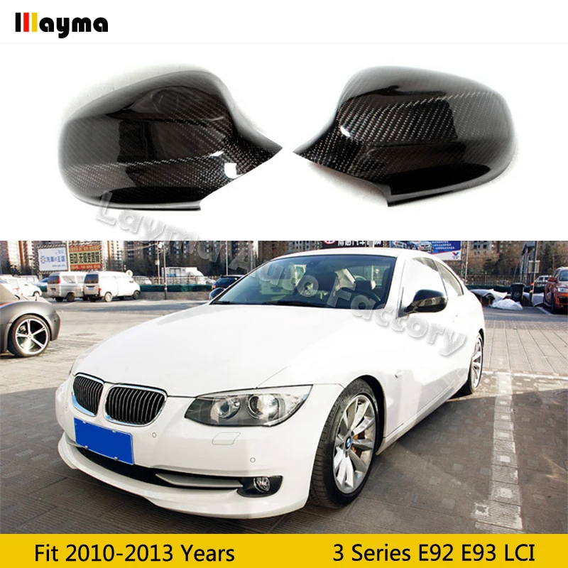 За Стиль Крышка для зеркала из углеродного волокна BMW 3 серии 2 купе E92 LCI 2010 2013 года