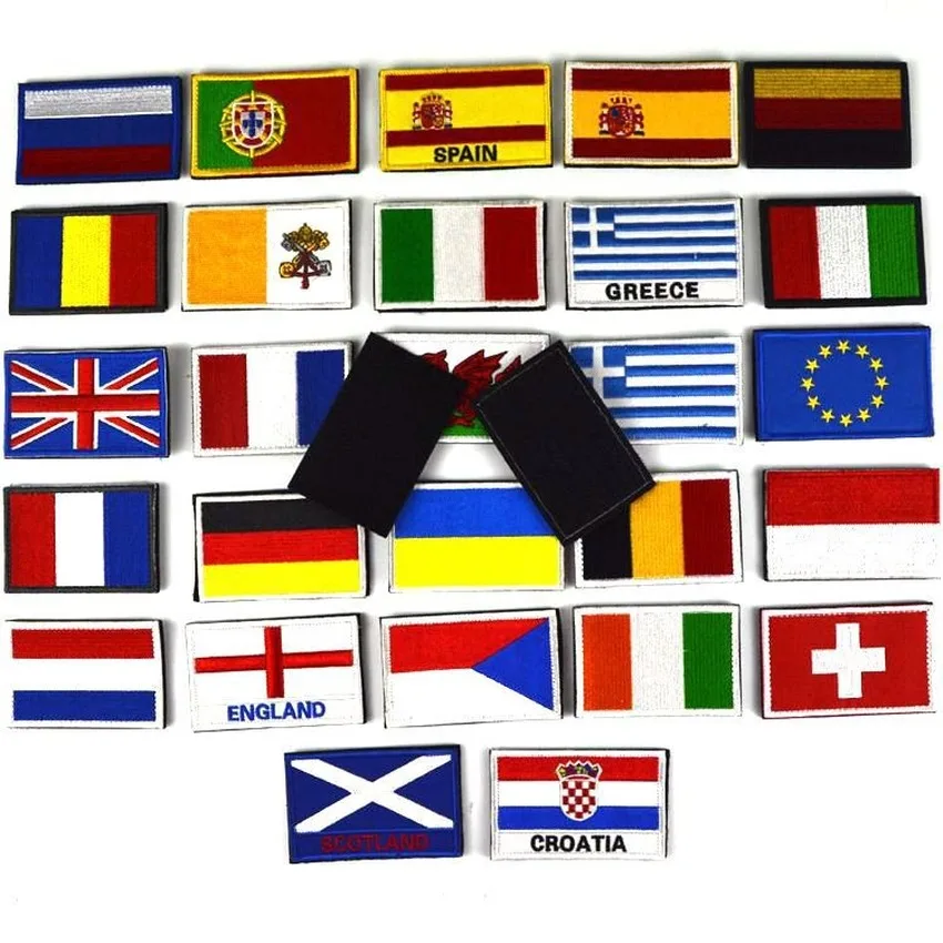 Нашивка в виде флага страны нашивка полоску вышитые российские турецкие