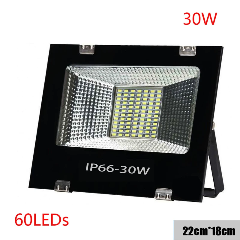 30W 1 шт. 220V Светодиодный прожектор светильник 30 Вт 200W 400W 600W 1000W 1500WReflector Светодиодный прожектор светильник Водонепроницаемый IP66 Точечный светильник наружное настенное освещение - Испускаемый цвет: 30W