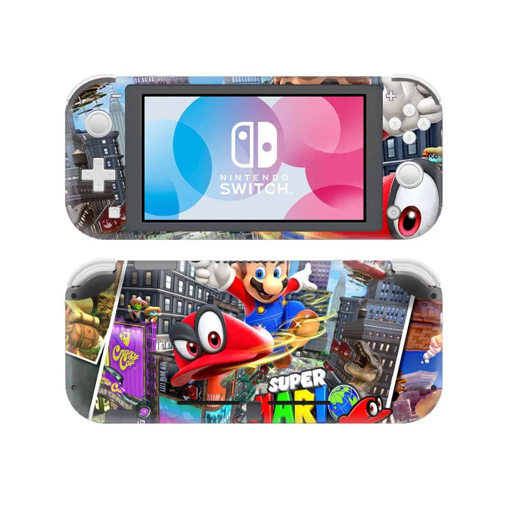 Новые наклейки для игровой кожи Супер Марио для Nintendo Switch Lite консоль контроллер защита кожи виниловая наклейка NS Lite аксессуары