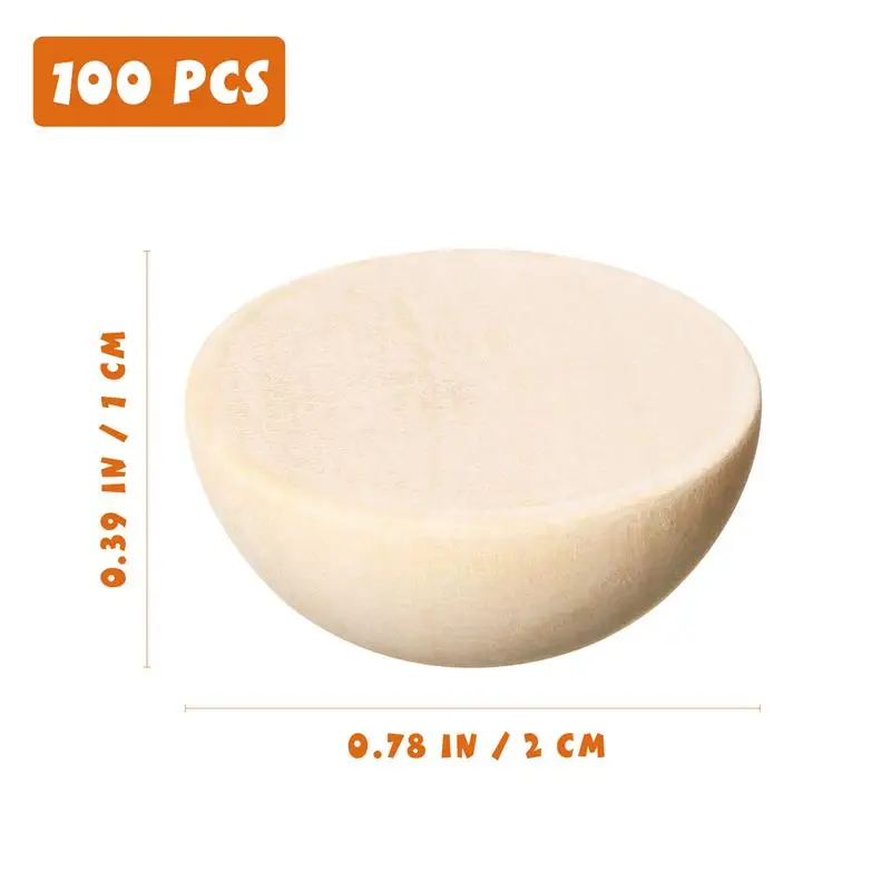 Demi-boule en bois brut FSC 100%, 20mm ø, sct.-LS 10pces Acheter chez JUMBO