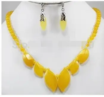 

free shipping Lovely! South American Yellow Topaz Necklace Earring