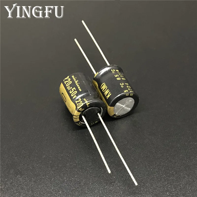 5 шт. 220 мкФ с алюминиевой крышкой 50В NICHICON КВТ серии 10x12 мм 50V220uF Hi-Fi аудио