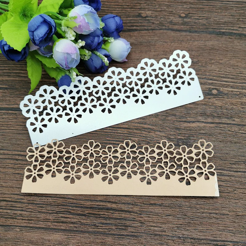 1pcFlower edge кружева полые границы металла режущие штампы для DIY скрапбукинга альбом бумажные открытки, декоративные поделки тиснение высечки