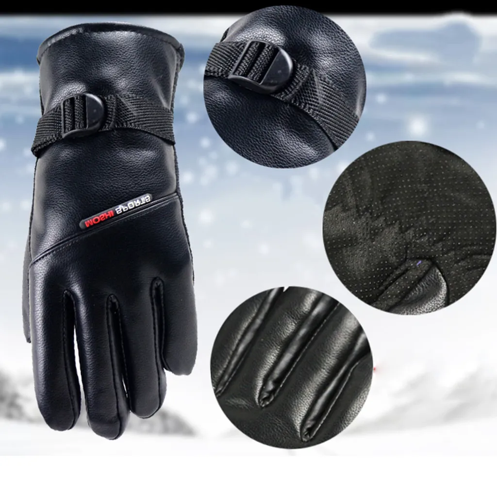 Осень Зима Новые водонепроницаемые Зимние перчатки для мужчин и женщин ветрозащитные противоскользящие перчатки для телефона зимние перчатки# O11