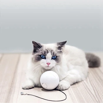 

Cat Toy Magic Roller Ball Jumping Chew Ball USB Electric Pet Ball LED Rolling Flash Ball Fun Toy For Cat Dog Interactive Dropshi