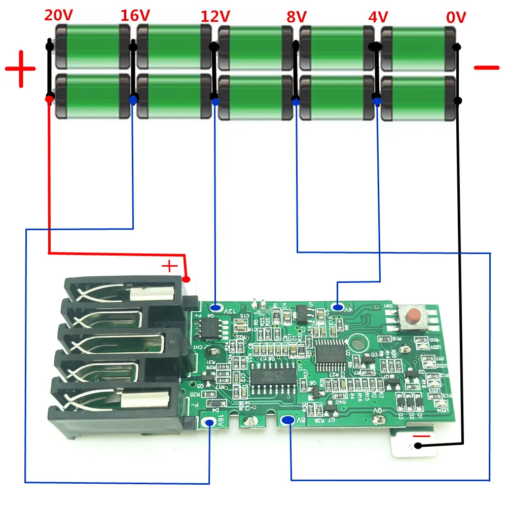 Схема переделка аккумулятора шуруповерта 12 v на li ion 18650