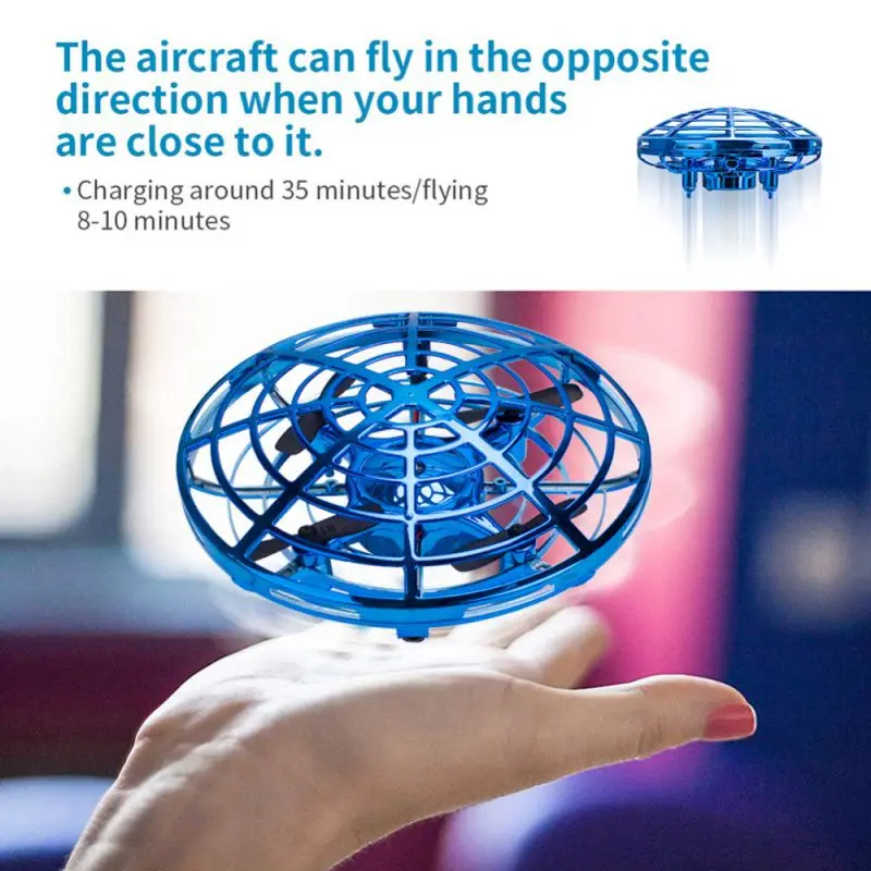

3Colors Hand Operated Sensing Drones Ball UFO Flying Airplanes Mini Aircraft Remote Control Helicopter Toys Quadcopter