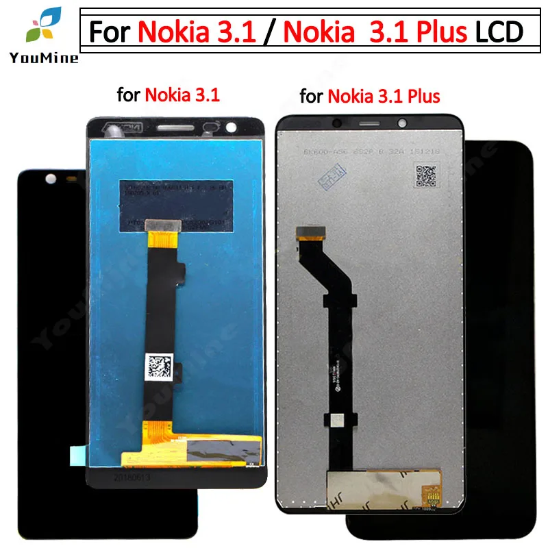 

For Nokia 3.1 LCD Display Touch Screen Digitizer Assembly Replacement For Nokia 3.1 Plus LCD Screen