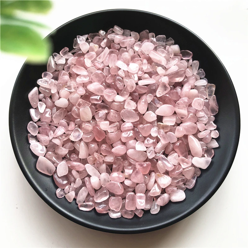 Large Natural Pink Rose Quartz Crystal Mini Stone Rock Chips Specimens Healing