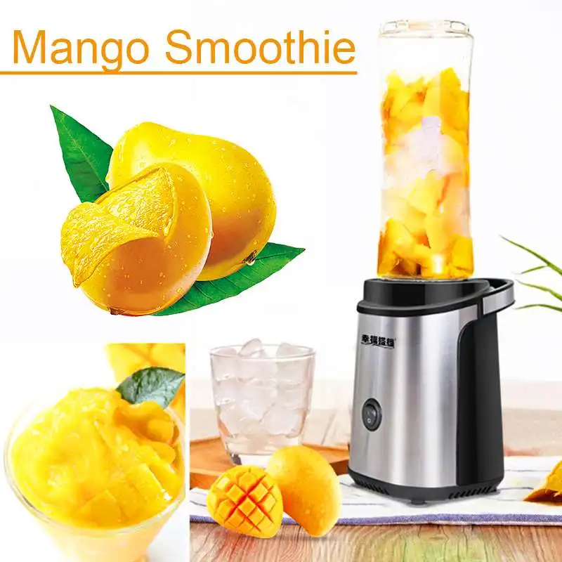 

600ml 250W Fruit Vegetables Blenders Cup Cooking Machine Portable Electric Juicer Mixer Kitchen Food Processor EU Plug AC220V