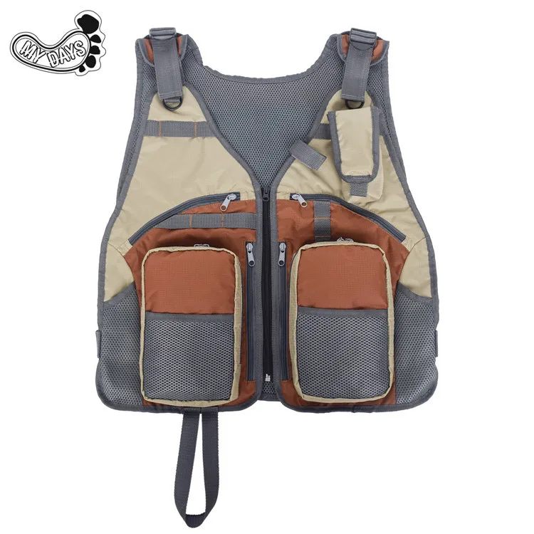 Outdoor Multi-functional Multi-pockets Mesh Photographical Vest Fishing Waistcoat Riding Fishing Vest