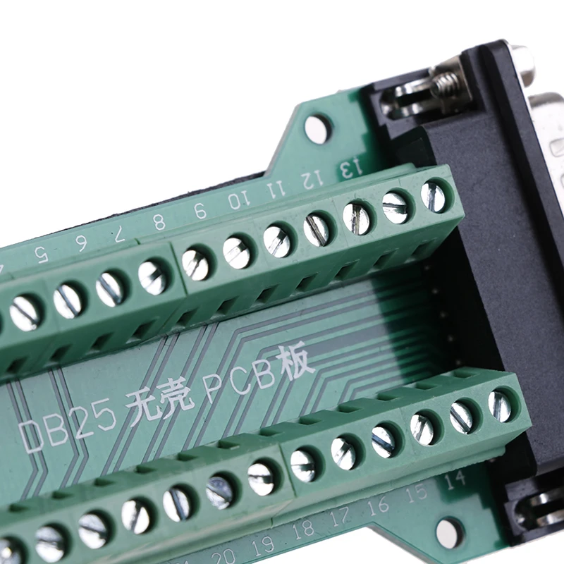 DB25 D-SUB женский 25Pin разъем Breakout печатной платы 2 ряда терминалы Разъемы