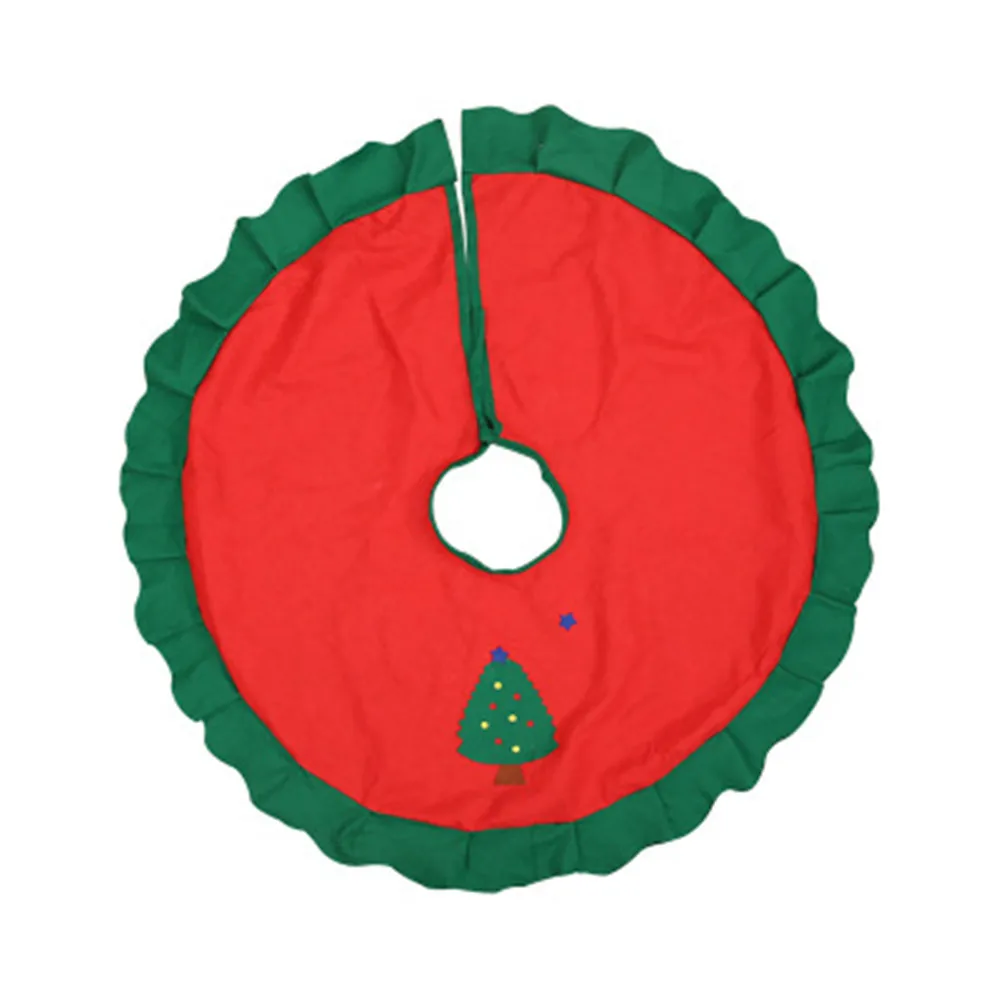 Рождественская елка юбка Коврик для пола фартуки круглый ковер рождественские вечерние украшения для дома под рождественскую елку защитный коврик для пола