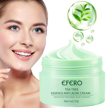

30g Tea Tree Oil Control Face Whelk Clear Pore Essence Skin Care Repair Scar Removal Moisturizing Acne Treatment Cream Pimple