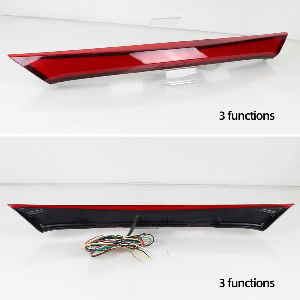 3 functions 2 шт. для Toyota corolla- задний бампер багажник задний свет, светодиодные задние фонари отражатель тормозной Предупреждение льный сигнал противотуманная фара - Цвет: 3 functions