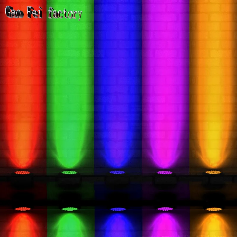 Миниатюрное сценическое освещение Par Led RGB высокого качества плоская