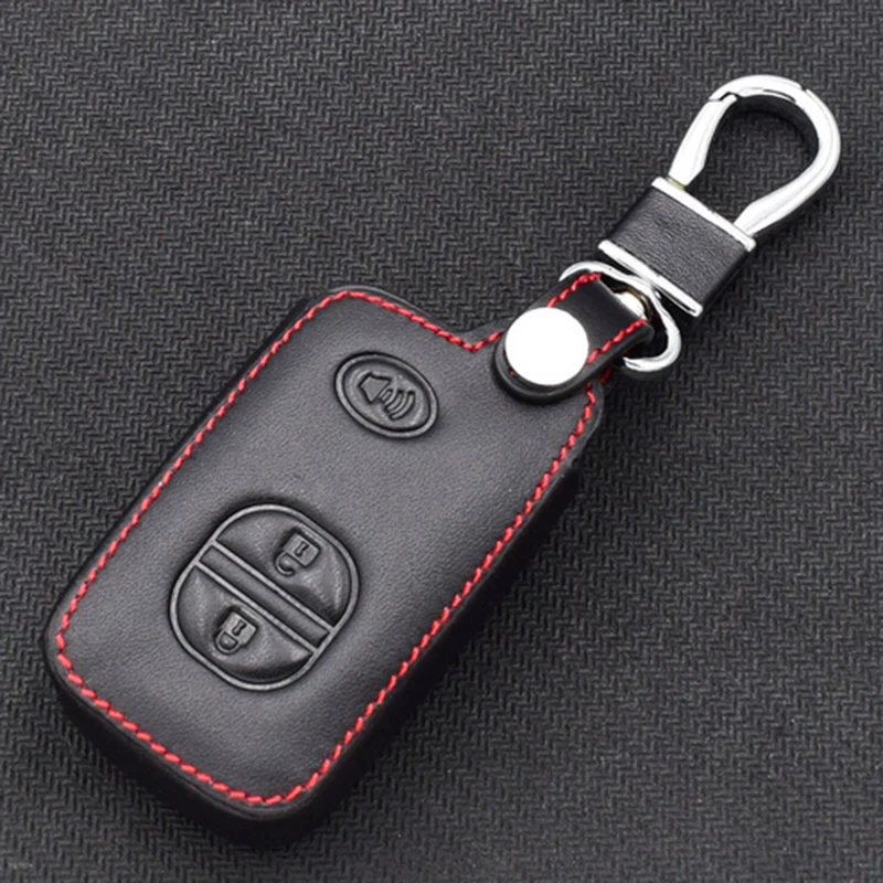 

Leather Case Cover Holder For Toyota/Land/Cruiser 5700 Prius Remote Smart Key