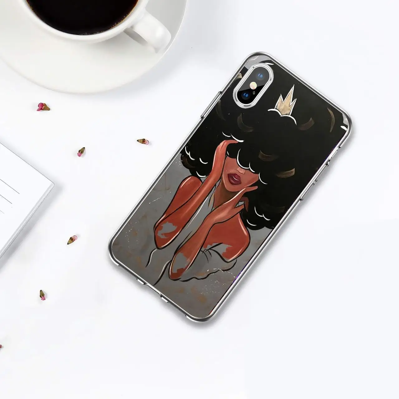 Силиконовый чехол для телефона для iPhone 11por XR XS 7 8 6S 5S, серия African explosion head girl TPU силиконовый чехол для телефона s - Цвет: B 9