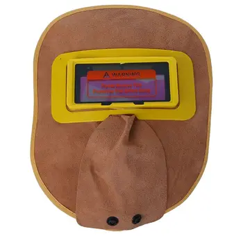 

1Pc Solar Auto Darkening Filter Mask Lens Welder Leather Hood Welding Helmet New