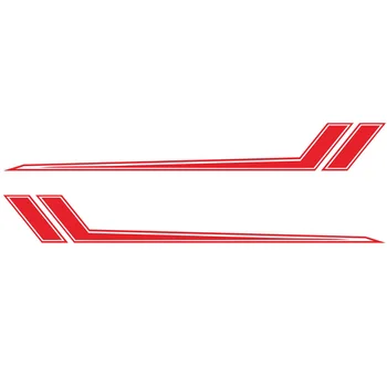 

Racing Stripe Graphic Sticker Body Side Door Vinyl Decal Waterproof Part Set Kit