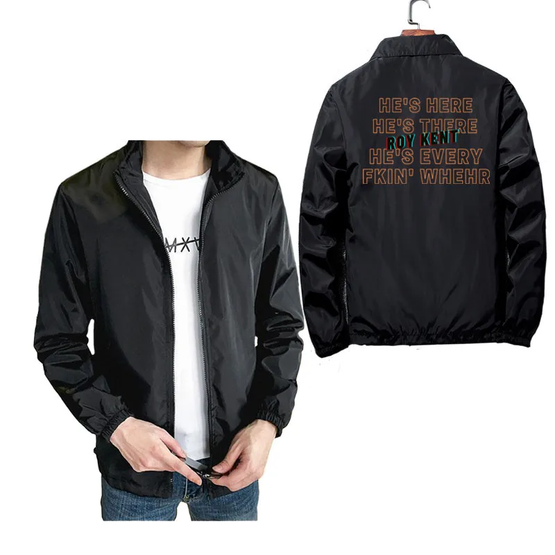 ROY KENT HE'S HERE THERE EVERY FUCKING pilot jacket large size steampunk winter canvas for men designer jas man | Мужская одежда