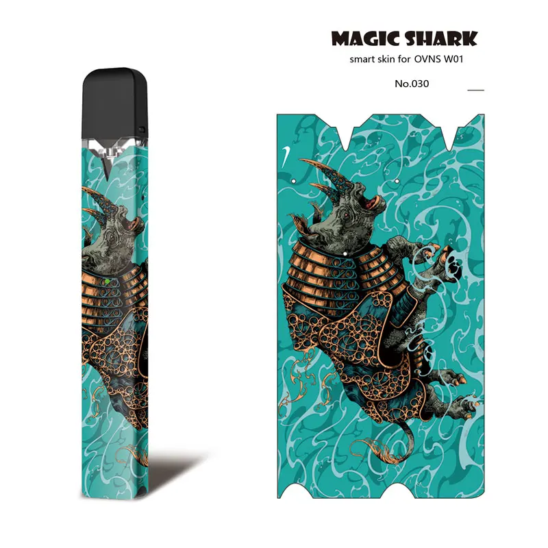 Ультратонкий чехол Magic Shark в виде мультяшного носорога этнический из ПВХ наклейка