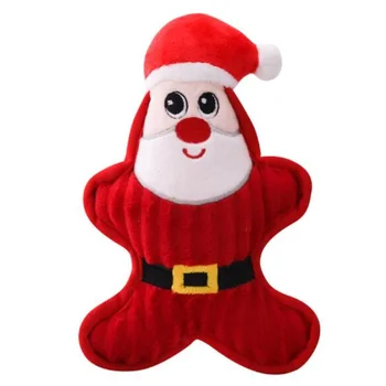 

Santa pet squeak toy Vocal dog doll Christmas decoration event gift
