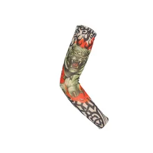 Открытый езда солнцезащитный нарукавник с татуировкой Лето Горячая Распродажа вискоза манжета портфель D Дракон и тигр фигура рукава