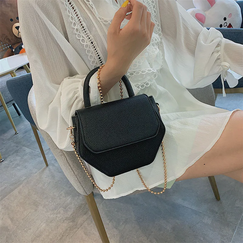 

Cute Irregular Non-mainstream Design Mini Bag Women's 2019 Summer New Style Solid Color One-Shoulder Diagonal Handbag