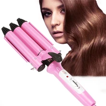 3 баррель зажим волнистые щипцы для завивки волос яйцо рулон палочка ролики бигуди регулируемые электрические щипцы для завивки волос палочка для завивки для женщин 25 м