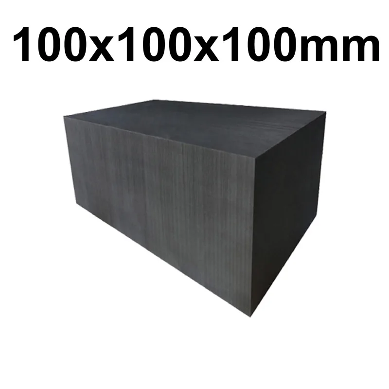 

Graphite Block Plate Sheet Blank 100mm x 100mm x 100mm