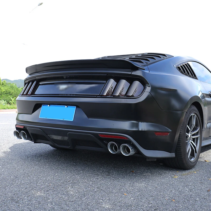  QHCP Acrylic 6Pcs Car Rear Tail Light Lamp Cover Protector Sticker Smoked Black Auto Accessories Fo