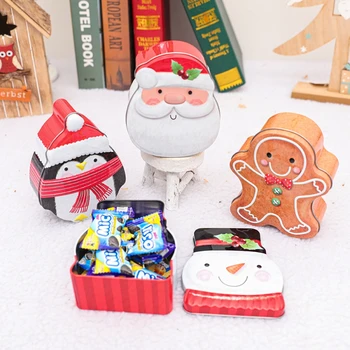 

Christmas Cookie Metal Nesting Tins For Gift Giving Empty Candy Treats Ginger Snaps Swap Containers Snack Exchange Boxes