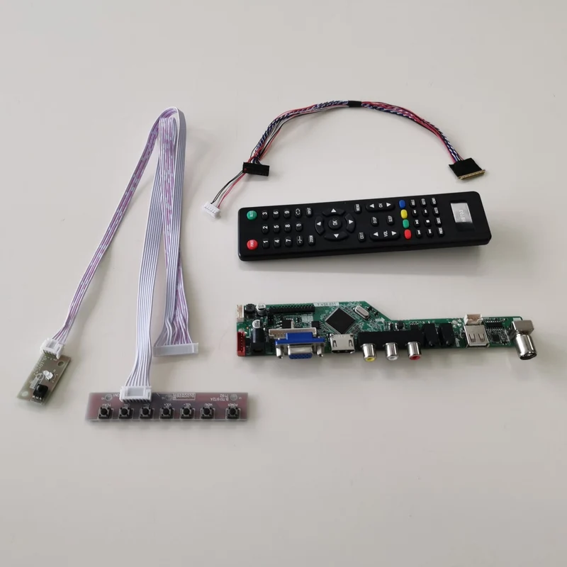 Для LTN140AT21-C01/C02/W01 1366*768 WLED LVDS 40Pin панель для ноутбука HDMI VGA USB AV RF T. V56 дисплей Контроллер привод карты 1" комплект