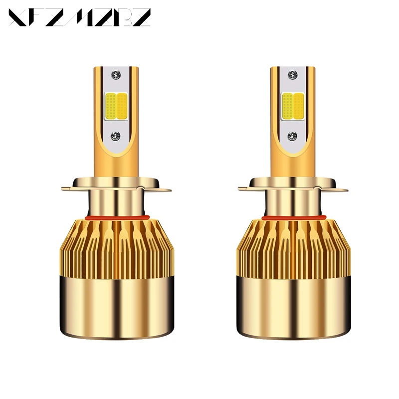 H4 LED H7 H11 H8 9006 HB4 H1 H3 9005 uDal C6 Автомобильные фары лампы 38 Вт 4800LM белый желтый светодиод