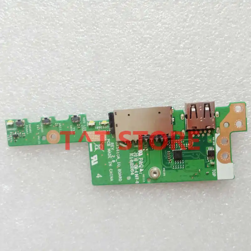 

original for ASUS UX561U UX561UA power botton volume control USB SD card reader board UX561UA_IO BOARD test good FREE SHIPPING