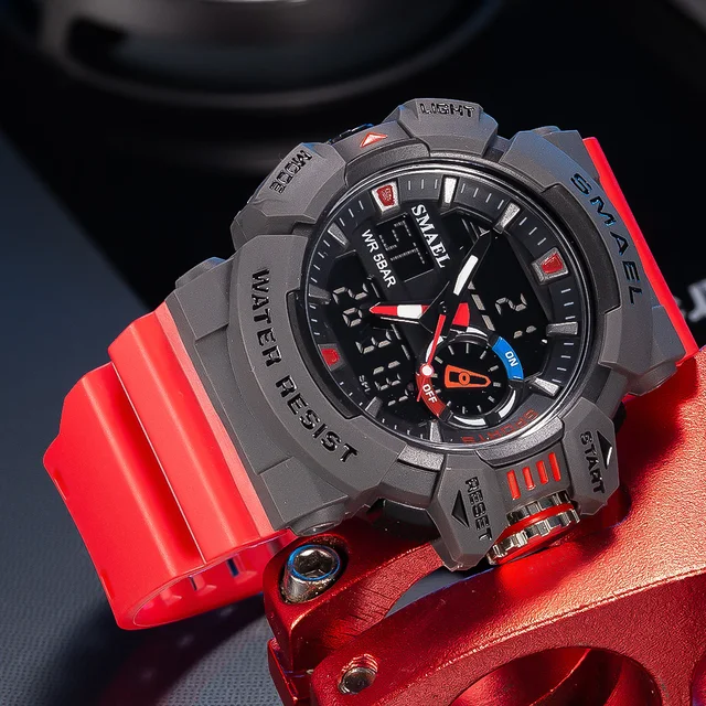 SMAEL Military Watches Men Sport Watch Waterproof Wristwatch Stopwatch