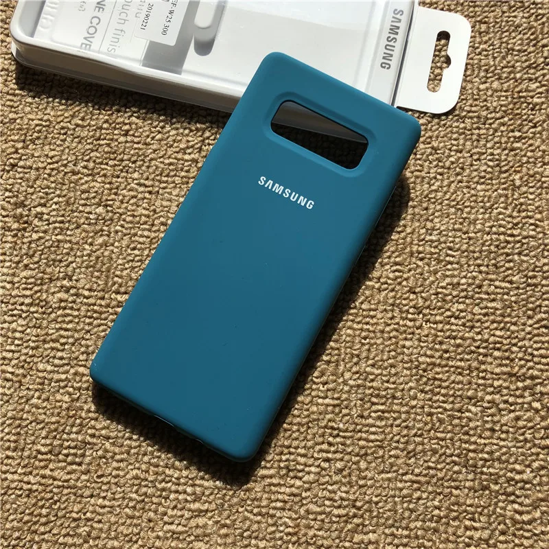 blue samsung Galaxy Note 8 N950 N950F N9500 Мягкий силиконовый чехол шелковистый сенсорный защитный Жидкий чехол для Galaxy Note8 - Color: blue
