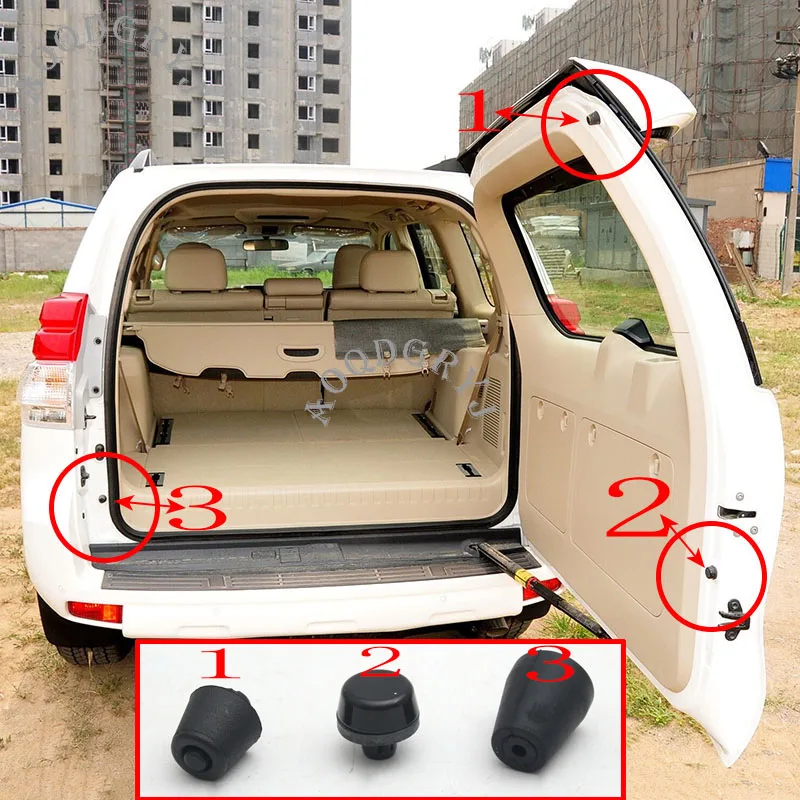 

1pcs Car Accessories Rear Trunk Tailgate Cushioning Granular Rubber Pad For Toyota Land Cruiser Prado FJ150 LC150 2010-2019
