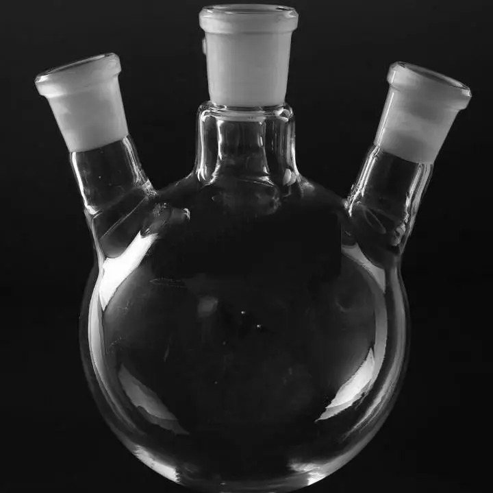 500 мл круглая стеклянная фляга с 4 горлышками и шеями четыре шейки фляги боковая