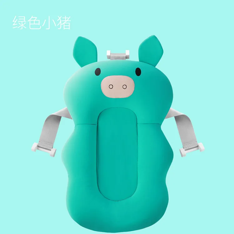 Green pig Дропшиппинг мультфильм детский коврик для ванной младенец мягкий коврик для сиденья коврик для ванной плавающая воздушная подушка коврик на подушку новорожденный подушка для купания детей - Цвет: Green pig