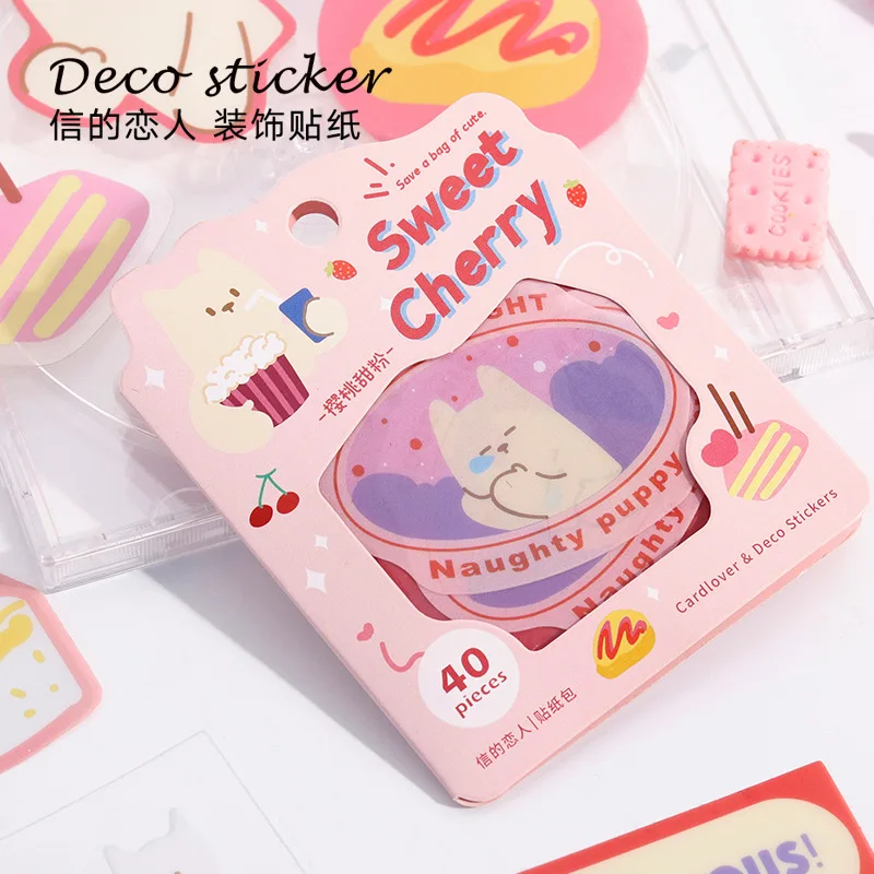 20sets Kawaii 편지지 스티커 귀여운 시리즈의 가방을 저장 DIY Craft Scrapbooking 앨범 정크 저널 Happy Planner Diary