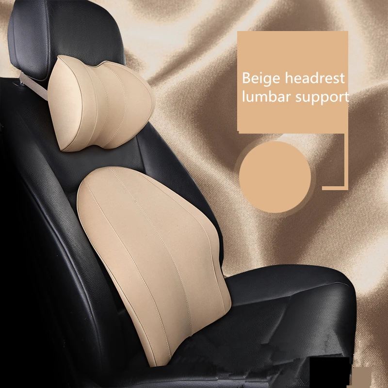 Автомобильная подушка для шеи и спинка сиденья Поддержка подголовника Подушка Автомобильная поясничная Подушка Чехлы полиэстер аксессуары для салона автомобиля