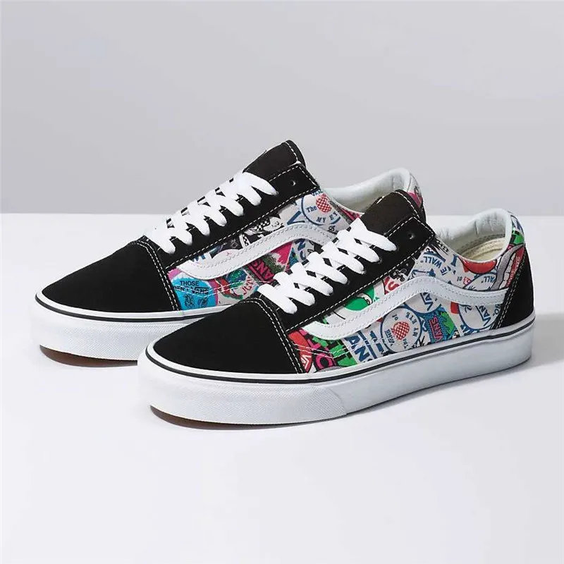 Оригинальные мужские/женские мужские Кроссовки VANS OFF THE WALL Mash Up парусиновая