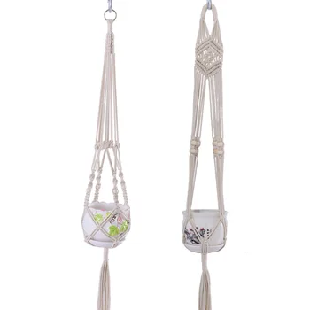 

Hand Made Flower Basket Green vine Pot Planter Hanging Vase Container Wall Plant Basket For Garden xdy0291