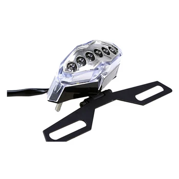 

Folding License Plate Bracket Stand Tag Taillight Holder Dirt Bike Motorcycle